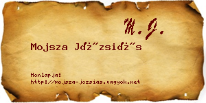 Mojsza Józsiás névjegykártya